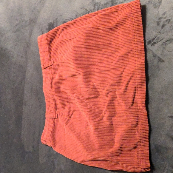 Burgundy Corduroy Skirt - Picture 2 of 6